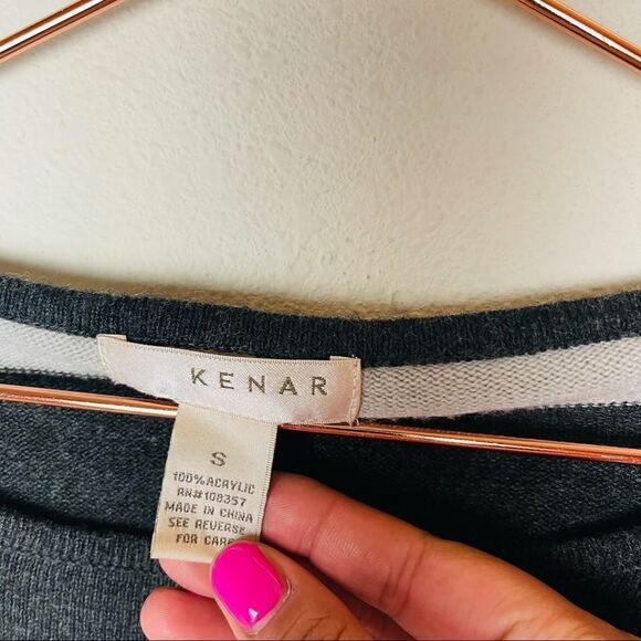 EUC Kenar Striped Acrylic Sweater Top Medium - Picture 4 of 5